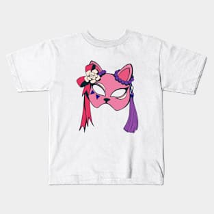 Cat mask Kids T-Shirt